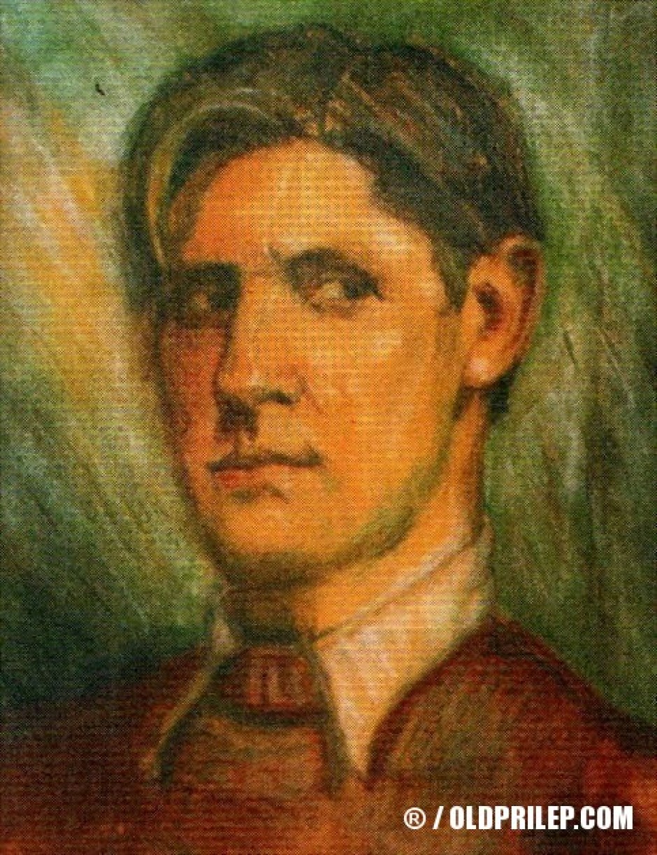 Автопортрет на Прилепскиот уметник Ангеле Иваноски.