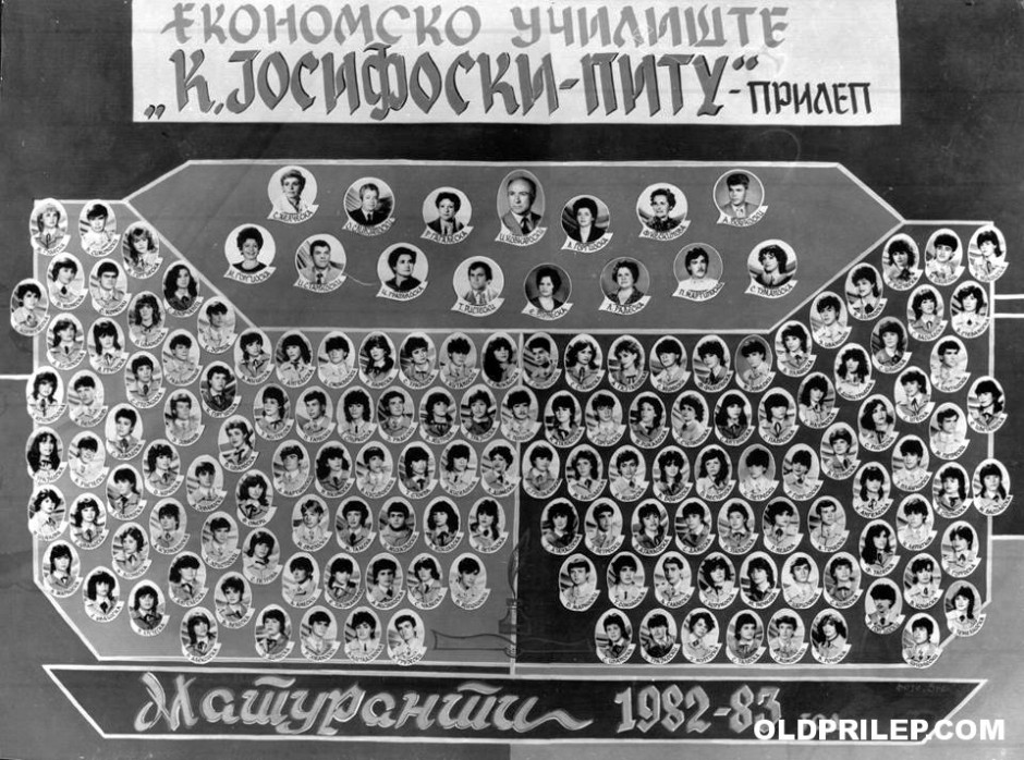 1982/83: Таблото од ЕТУЦ „Кузман Јосифоски – Питу“