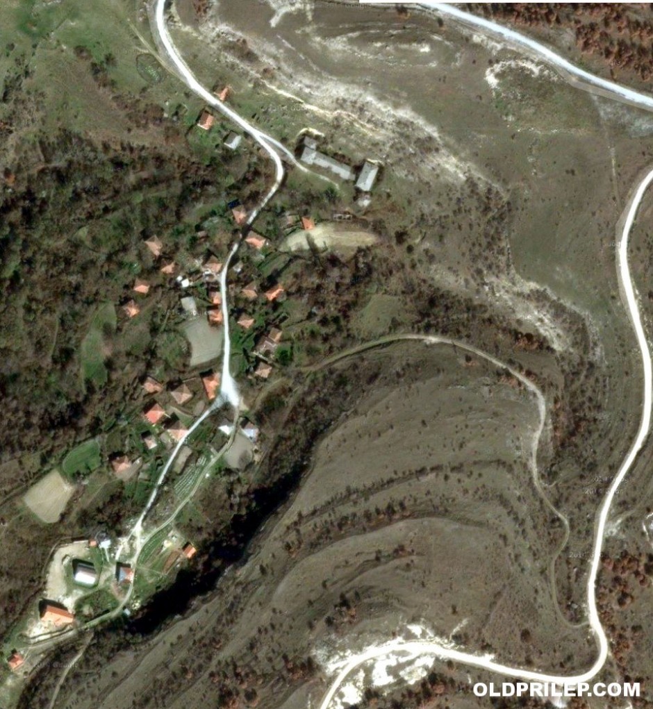 Село Манастир на сателитска снимка